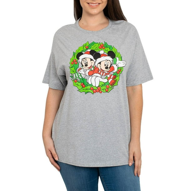 Disney Santa Mickey and Minnie Mouse Holiday T-Shirt